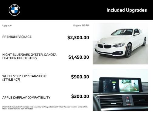 Alpine White 2018 BMW 430 i xDrive