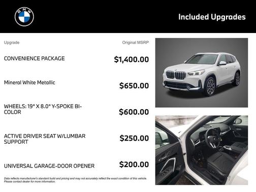 Mineral White Metallic 2026 BMW X1 xDrive28i