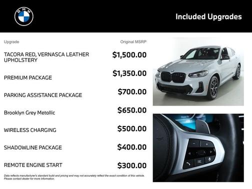 Brooklyn Gray Metallic 2024 BMW X4 M40i