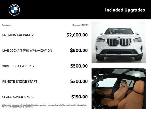 Alpine White 2022 BMW X3 xDrive30i