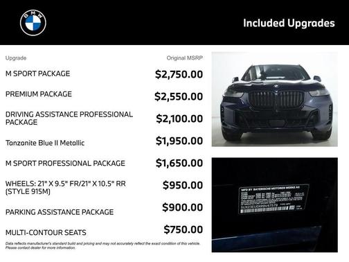 Tanzanite Blue II Metallic 2024 BMW X5 xDrive40i