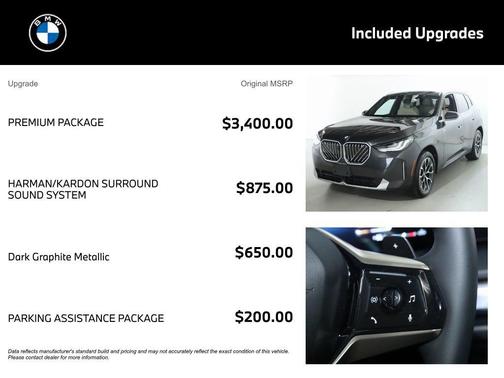 Dark Graphite 2025 BMW X3 30 xDrive