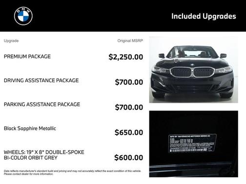 Black Sapphire Metallic 2024 BMW 330 i xDrive