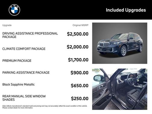 Black Sapphire Metallic 2026 BMW X5 xDrive40i