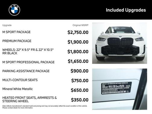 Mineral White Metallic 2025 BMW X5 xDrive40i
