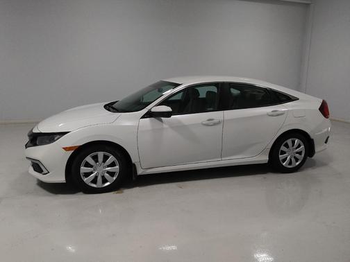 Platinum White Pearl 2020 Honda Civic LX