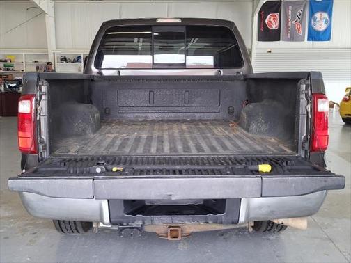 Red 2008 Ford F-250 Lariat Crew Cab Super Duty