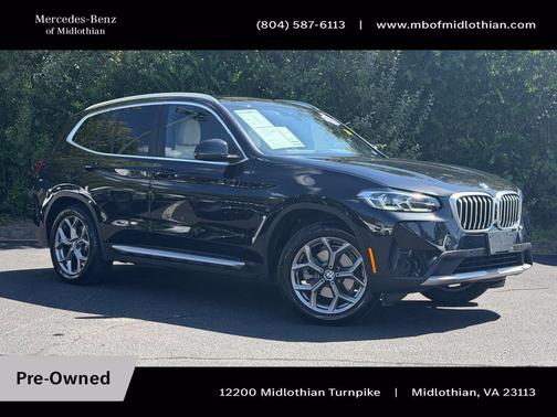 Black Sapphire Metallic 2024 BMW X3 xDrive30i