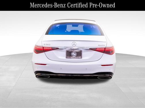 Moonlight White 2024 Mercedes-Benz S-Class S 580 4MATIC