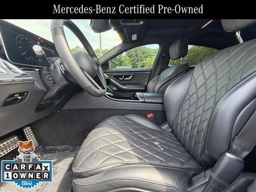 Moonlight White 2024 Mercedes-Benz S-Class S 580 4MATIC
