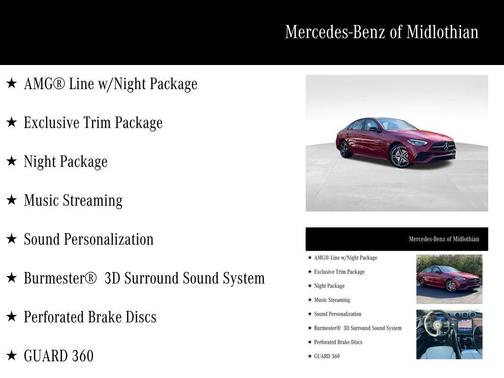 2024 Mercedes-Benz C-Class C 300 4MATIC