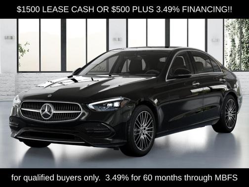Black 2026 Mercedes-Benz C-Class C 300 4MATIC