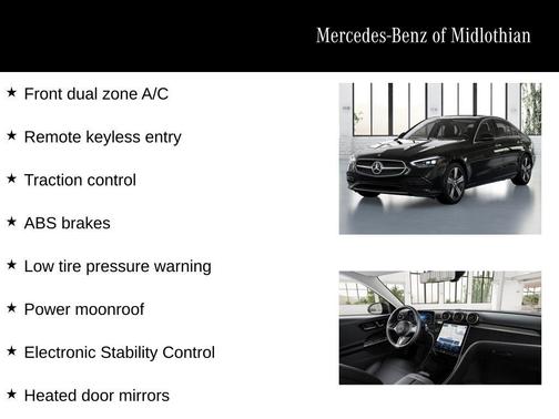 Black 2026 Mercedes-Benz C-Class C 300 4MATIC