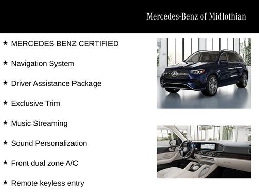 Mystic Blue Metallic 2026 Mercedes-Benz GLE 450 4MATIC