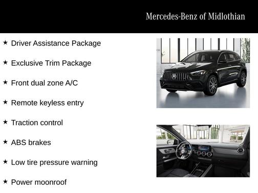 Midnight Black 2026 Mercedes-Benz AMG GLA 35 Base