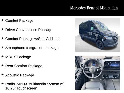 2025 Mercedes-Benz Sprinter 2500 144 WB Standard Roof Passenger