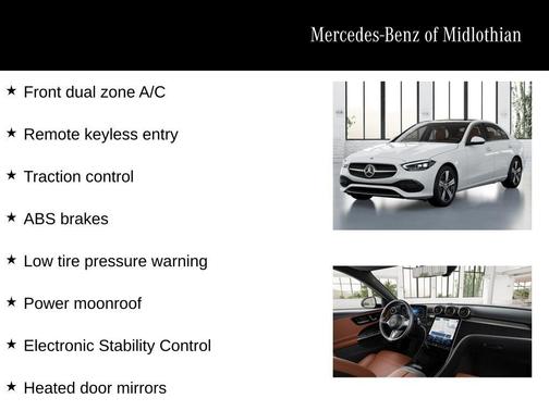Polar White 2026 Mercedes-Benz C-Class C 300 4MATIC