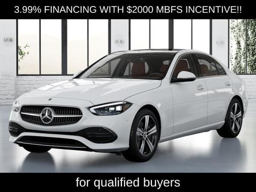 Polar White 2026 Mercedes-Benz C-Class C 300 4MATIC