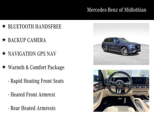 Twilight Blue Metallic 2024 Mercedes-Benz GLS 580 Base 4MATIC