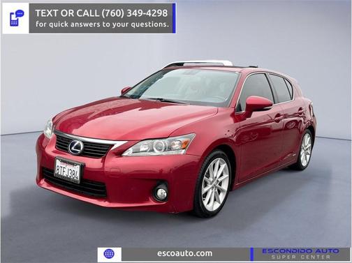 Matador Red Mica 2012 Lexus CT 200h Base