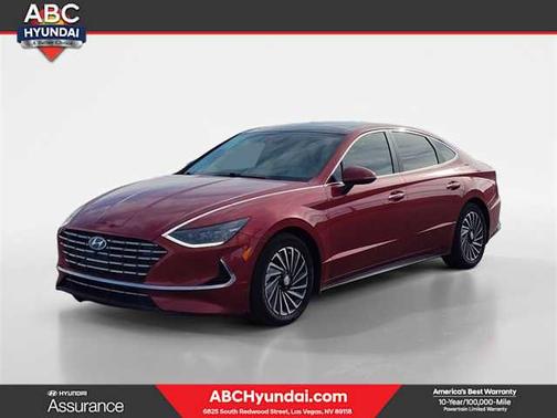 Red 2023 Hyundai SONATA Hybrid Limited Sedan