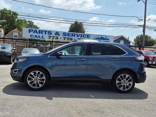 Blue Metallic 2018 Ford Edge Titanium