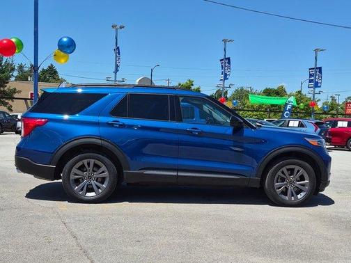 Atlas Blue Metallic 2023 Ford Explorer XLT