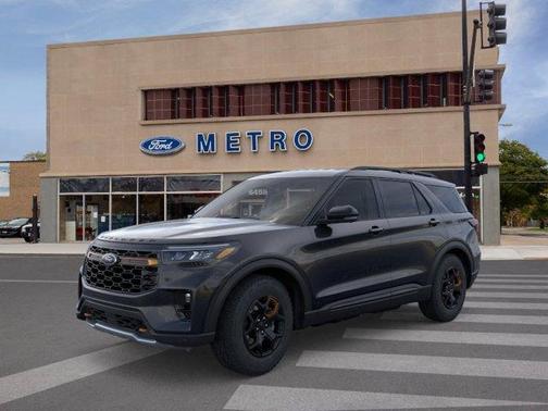 Agate Black Metallic 2026 Ford Explorer Tremor