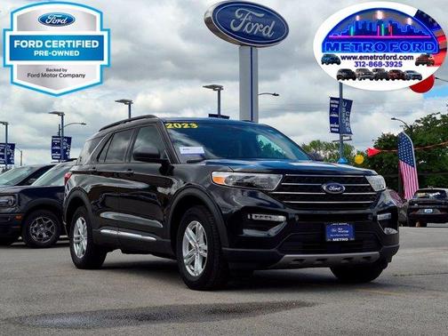 Agate Black Metallic 2023 Ford Explorer XLT