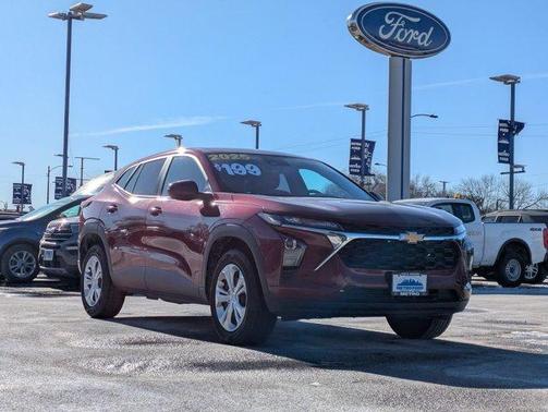 Crimson Metallic 2025 Chevrolet Trax LS