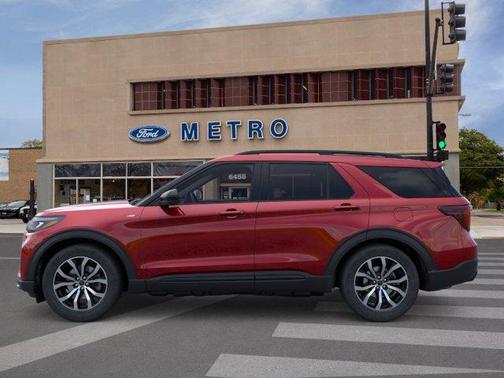 Rapid Red Metallic Tinted Clearcoat 2026 Ford Explorer ST-Line