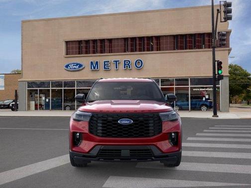 Rapid Red Metallic Tinted Clearcoat 2026 Ford Explorer ST-Line