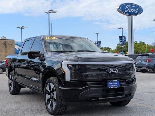 Agate Black Metallic 2025 Ford F-150 Lightning Platinum