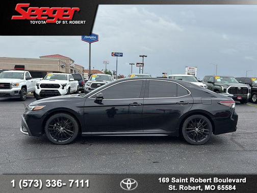 Midnight Black Metallic 2021 Toyota Camry XSE