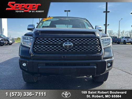 Midnight Black Metallic 2018 Toyota Tundra Platinum