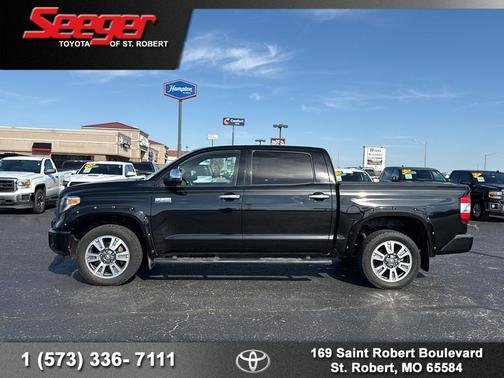 Midnight Black Metallic 2018 Toyota Tundra Platinum