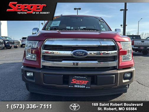 Red 4X2 2017 Ford F-150 Lariat