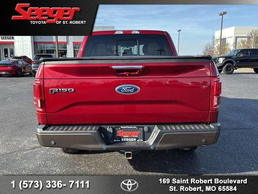 Red 4X2 2017 Ford F-150 Lariat