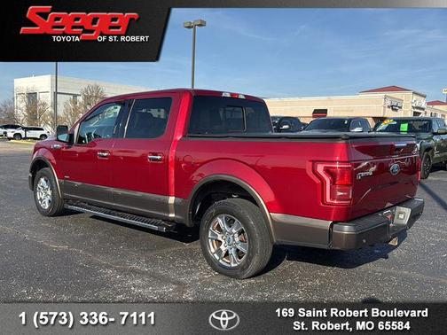 Red 4X2 2017 Ford F-150 Lariat