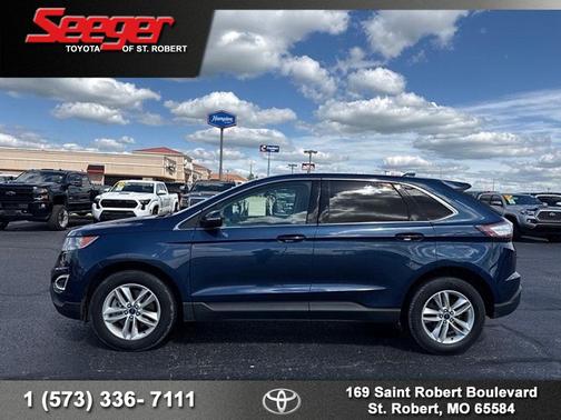 Blue Awd 2017 Ford Edge SEL