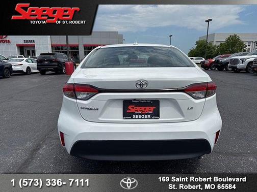 White 2024 Toyota Corolla LE