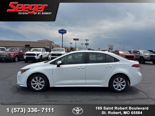 White 2024 Toyota Corolla LE