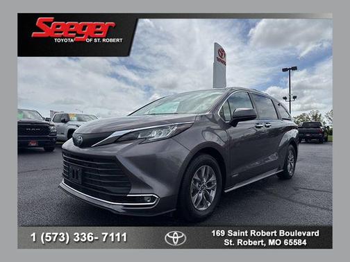 Predawn Gray Mica 2021 Toyota Sienna XLE 7 Passenger