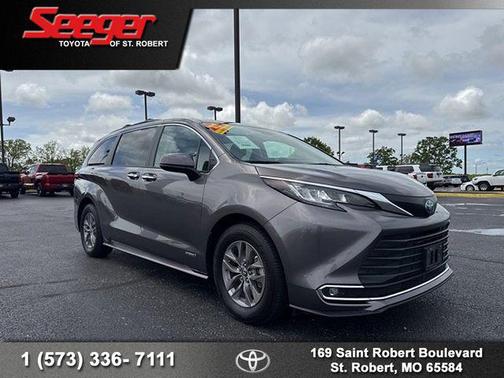Predawn Gray Mica 2021 Toyota Sienna XLE 7 Passenger