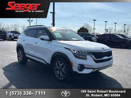 Snow White Pearl 2021 Kia Seltos SX Turbo