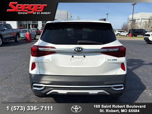Snow White Pearl 2021 Kia Seltos SX Turbo