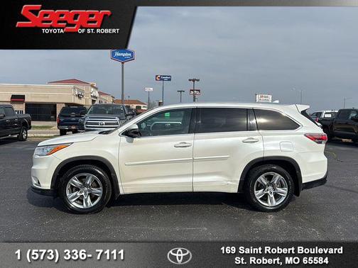 Blizzard Pearl 2015 Toyota Highlander Limited