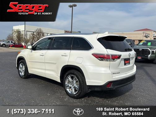 Blizzard Pearl 2015 Toyota Highlander Limited