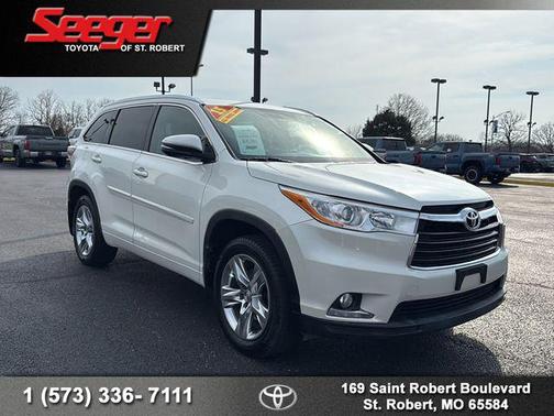 Blizzard Pearl 2015 Toyota Highlander Limited
