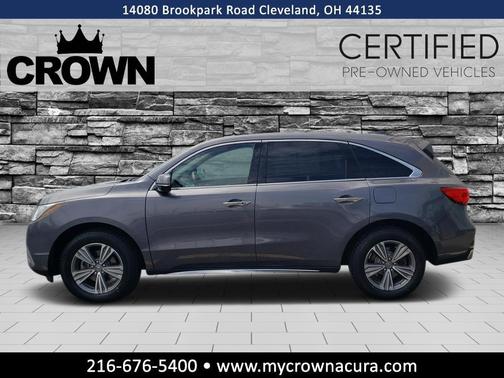 Modern Steel Metallic 2020 Acura MDX 3.5L